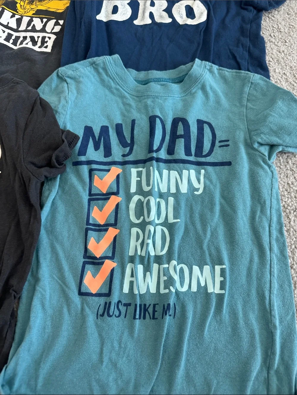 The Children's Place Teal 'My Dad' Graphic Tee